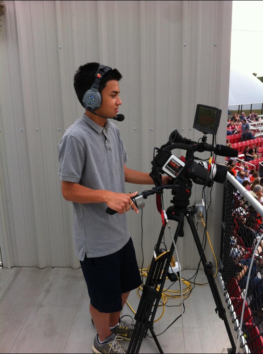 Max filming the Chicago Bandits